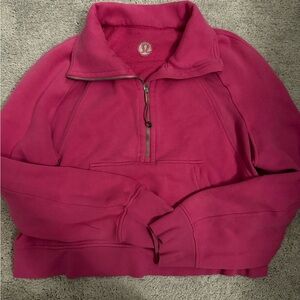 Super cute Lululemon Pink Half-Zip scuba!!